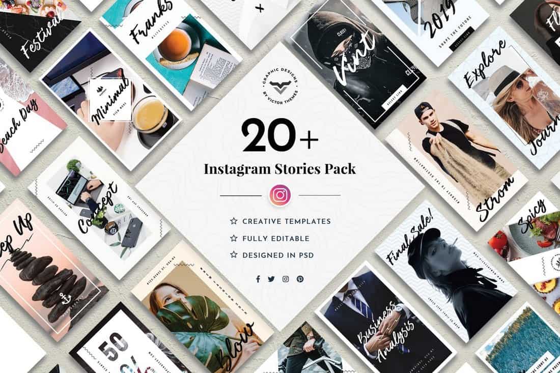 cb092b0f2bb4395ef225d97a7c32cd7f 30+ Best Instagram Post & Story Templates 2019 design tips 