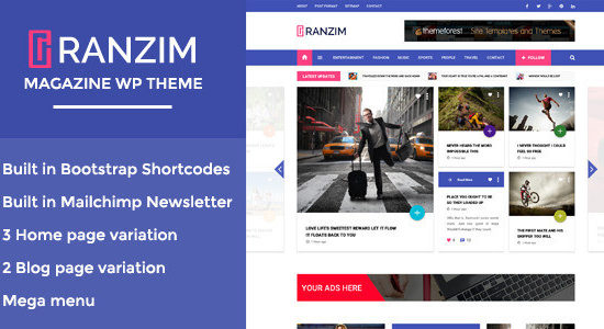 Ranzim - Responsive Magazine WordPress Theme