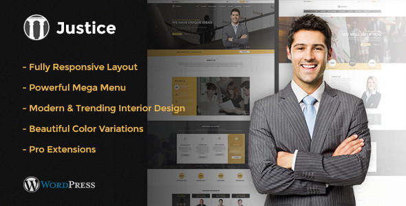 Justice - Responsive & Multipurpose WordPress Theme
