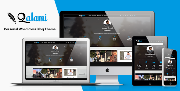 Qalami - Personal WordPress Blog Theme