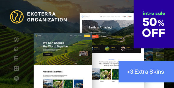 Ekoterra - NonProfit & Ecology WordPress Theme