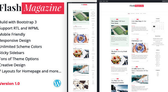 FlashMagazine - Responsive WordPress Blog Theme