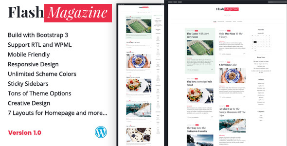 FlashMagazine - Responsive WordPress Blog Theme