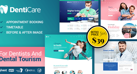 DentiCare - WordPress Theme for Dentist & Dental Clinic