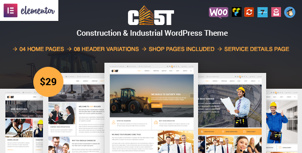 Cast - Construction & Industrial Responsive WordPress Theme