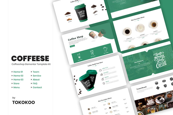 Coffesse | Coffee Shop Elementor Template Kit