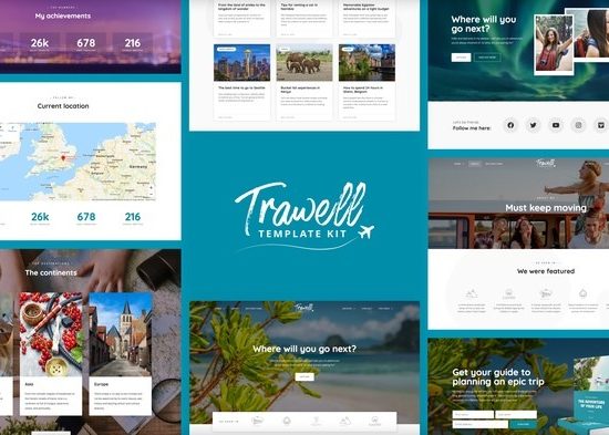 Trawell - Travel Blog Elementor Template Kit