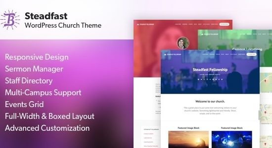 Steadfast - Responsive WordPress Church Theme
