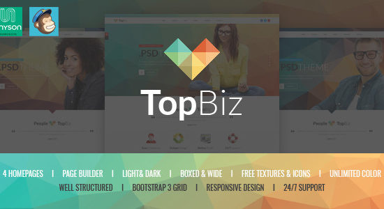 TopBiz - Responsive Corporate WordPress Theme