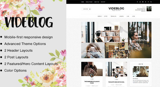 Videblog: A Responsive WordPress Blog Theme
