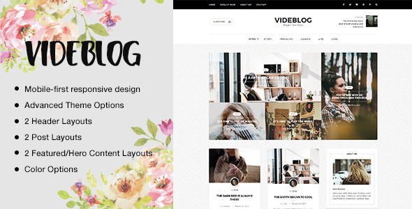Videblog: A Responsive WordPress Blog Theme