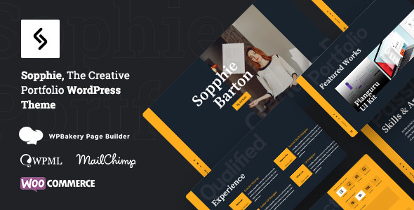 Sopphie - Creative Responsive Personal WordPress Theme