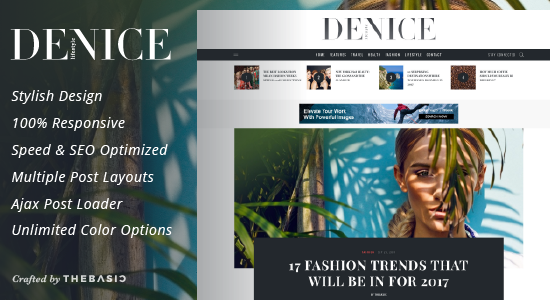 Denice - A Responsive WordPress Blog Theme