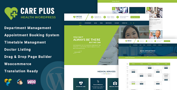 CarePlus - Health & Medical Responsive WordPress Theme