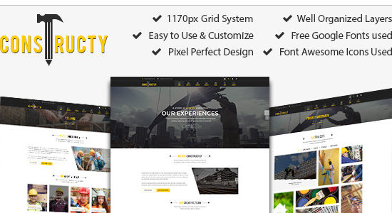 Constructly – Construction, Architecture, Medical, Education, Corporate, Template