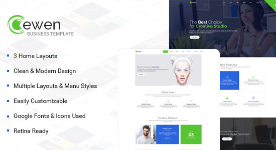 Ewen - Multipurpose Creative PSD