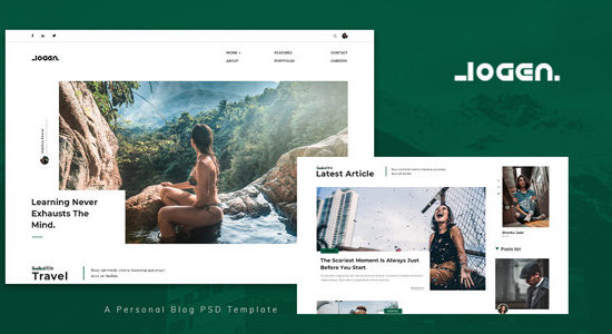Logen - Personal Blog PSD Template