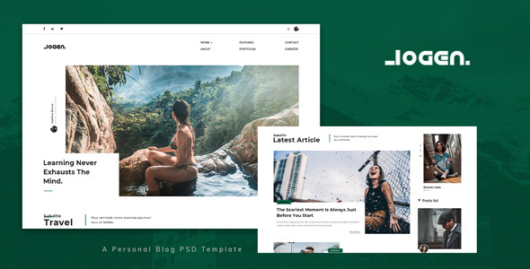 Logen - Personal Blog PSD Template