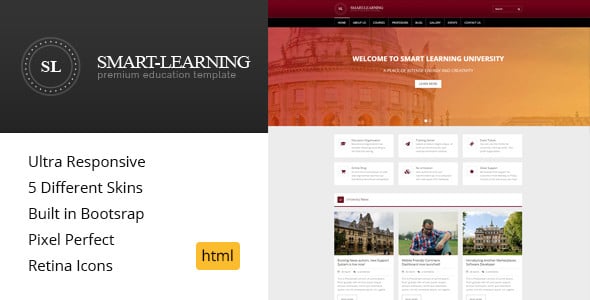 Smart Learning - Premium Education HTML Template