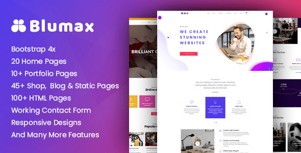 Blumax - Multipurpose Joomla Template