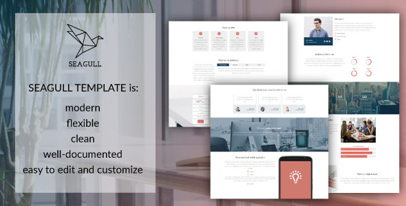 Seagull - Clean and Easy to Customize HTML5 Template