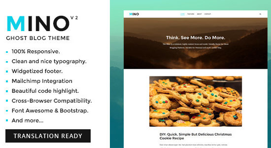 Mino - Content Focused Ghost Blog Theme