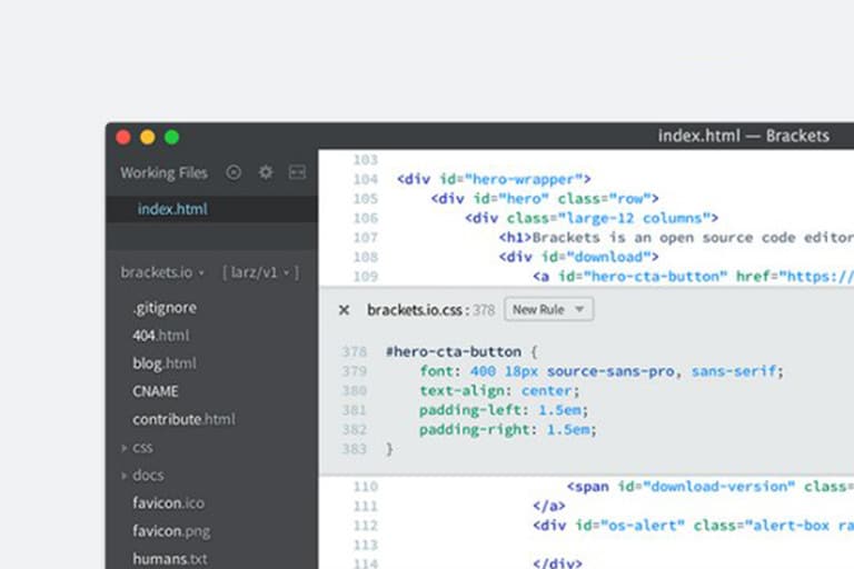 Span download. Brackets редактор кода. Adobe Brackets. Emax редактор кода. Adobe код.