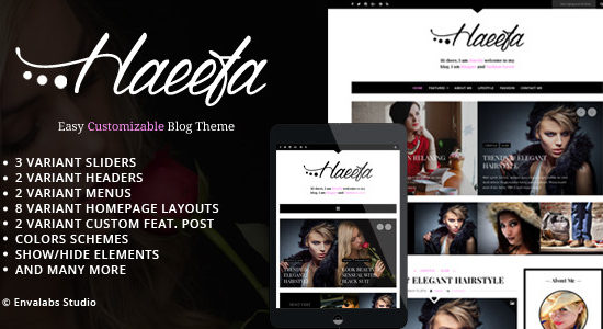 Haeefa - Easy Customizable Blog Theme