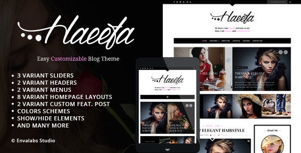 Haeefa - Easy Customizable Blog Theme