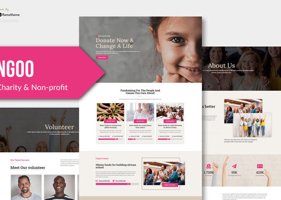 NGOO - Non-profit Charity Template Kit