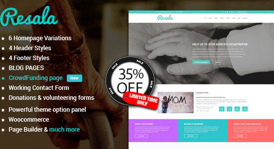 Resala WordPress theme
