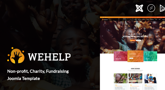 WeHelp - Charity, Non-profit, fundraising Joomla Template