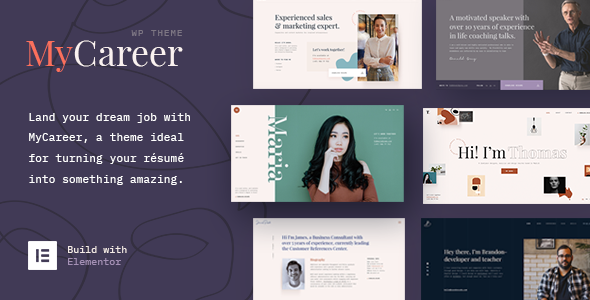 MyCareer - Resume WordPress Theme