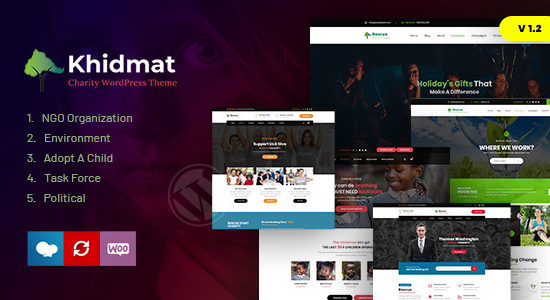 Khidmat - Multipurpose Nonprofit WordPress Theme