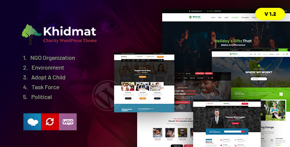 Khidmat - Multipurpose Nonprofit WordPress Theme