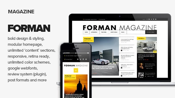 Forman - Responsive News, Magazine and Blog Theme
