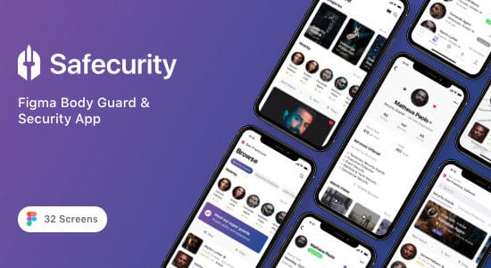 Safecurity - Figma Body Guard & Security App