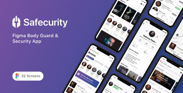 Safecurity - Figma Body Guard & Security App