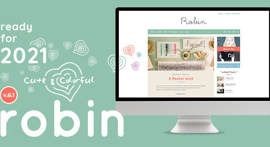 Robin - Cute & Colorful Blog Theme