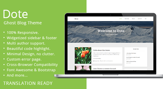 Dote - Responsive Minimal Ghost Theme