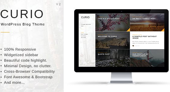 Curio - Responsive Minimal Blog Theme