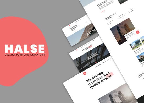 Halse - Architecture & Interior Design Elementor Template Kit
