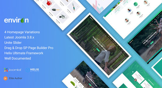 Environ - Non profit and Environment Joomla Template