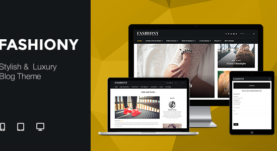 Fashiony - Stylish & Luxury Blog Theme