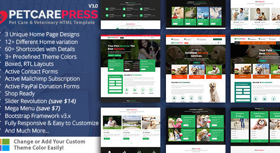 Pet Care Press - Veterinary HTML