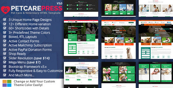 Pet Care Press - Veterinary HTML