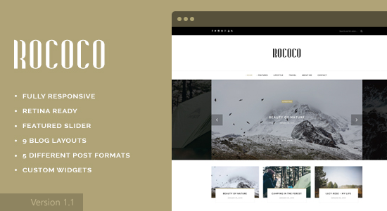 Rococo - WordPress Theme for Bloggers