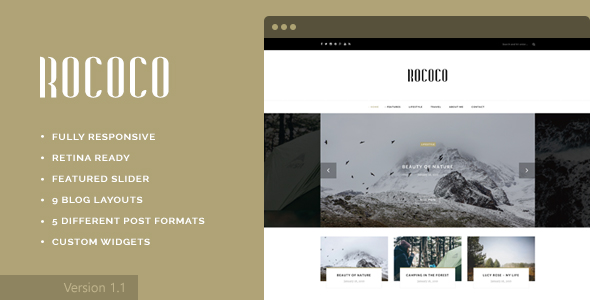 Rococo - WordPress Theme for Bloggers