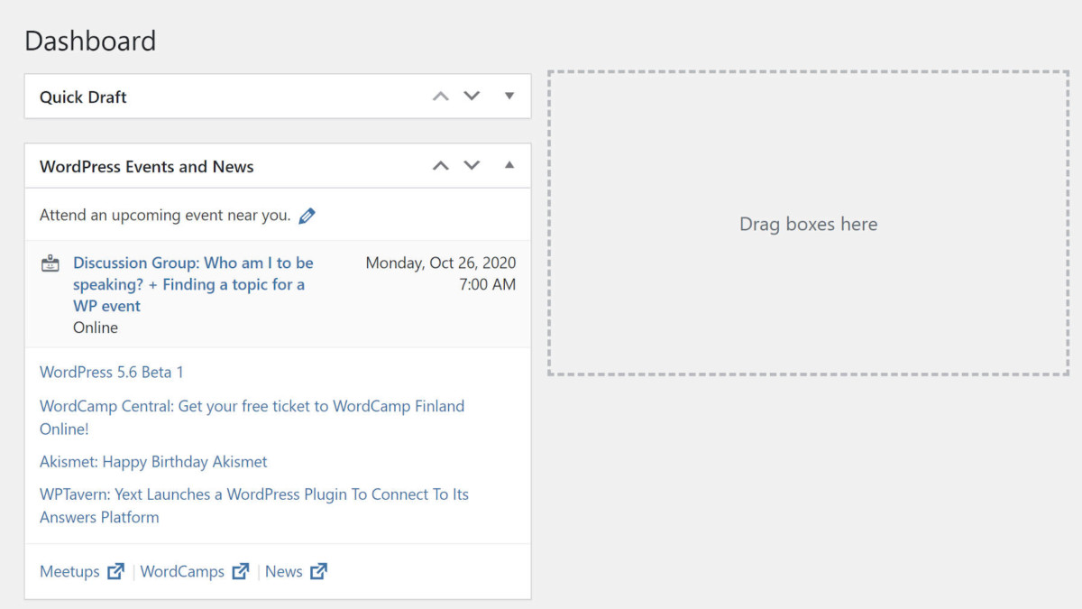 IRC WEB Services wp-dashboard-meta-box-zone Dragging and Dropping Meta Boxes Might Not Be So Simple in WordPress 5.6 wp-dashboard-meta-box-zone Dragging and Dropping Meta Boxes Might Not Be So Simple in WordPress 5.6 design tips