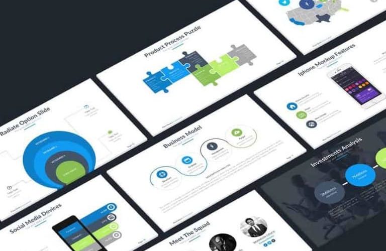 pitch-deck-templates-768x500 30+ Best Startup Pitch Deck Templates for PowerPoint 2021 design tips 